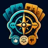 Moral Compass Discord emblem with compass, cards, and voting tokens